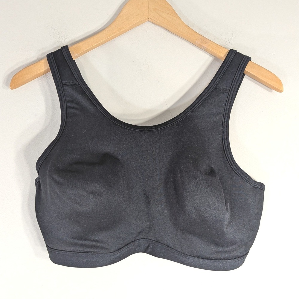 Wacoal Black Sports Bra; Underwire High Impact Racerback Padded Straps